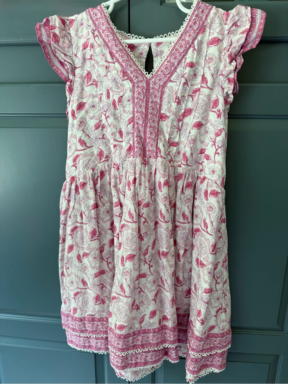 Vineyard Vines Pink Floral Cotton Summer Dress